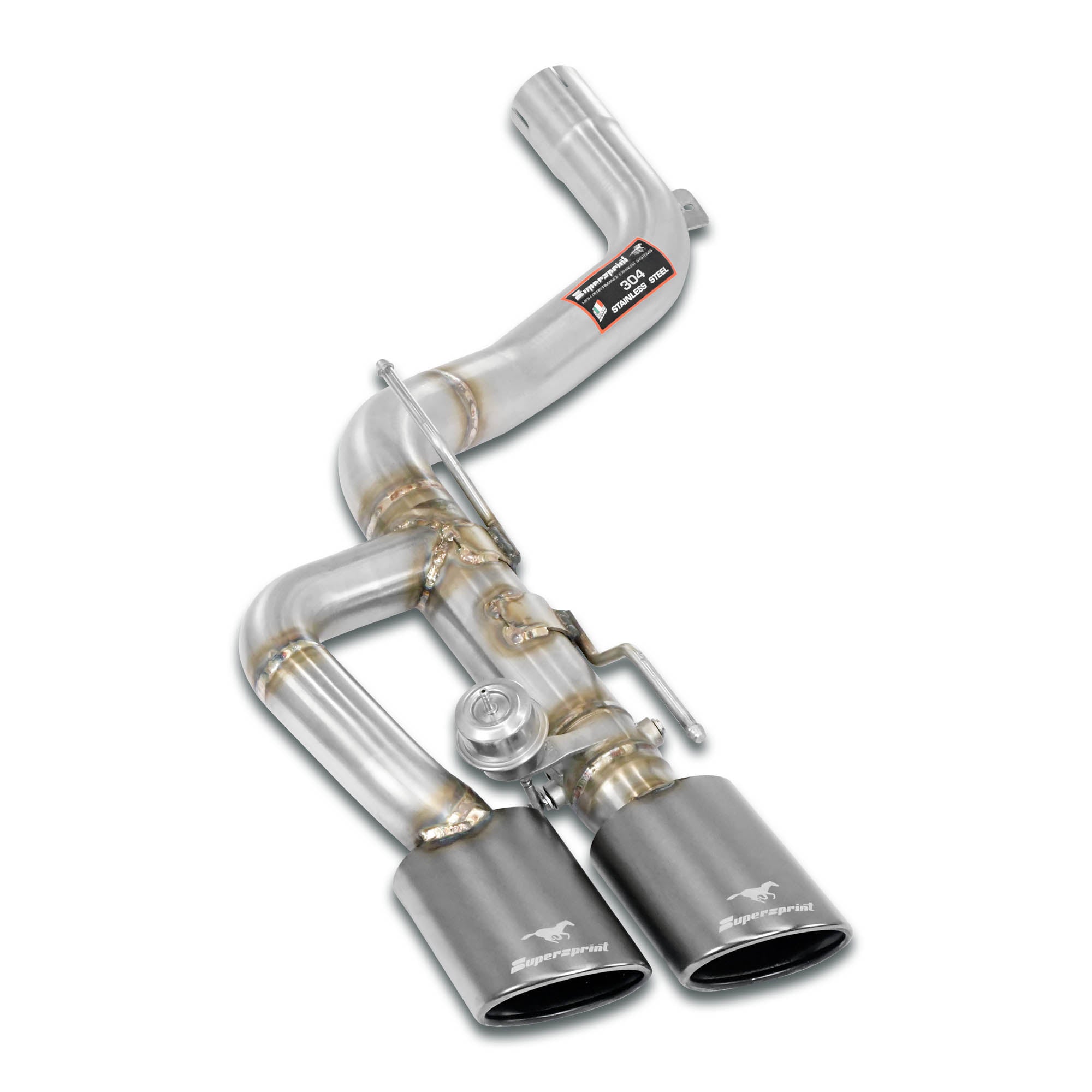 Supersprint Maserati Ghibli 2013 -> Rear Pipe Left "Gun Metal Grey" With Valve