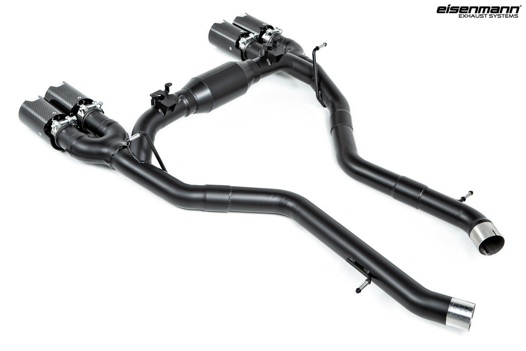 Eisenmann f87 m2 competition black series race exhaust system with carbon tips - iND Distribution