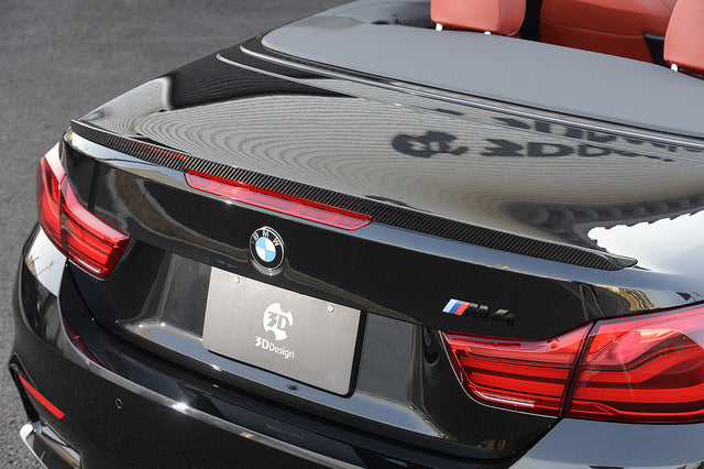 3d design f83 m4 convertible dry carbon trunk spoiler - iND Distribution
