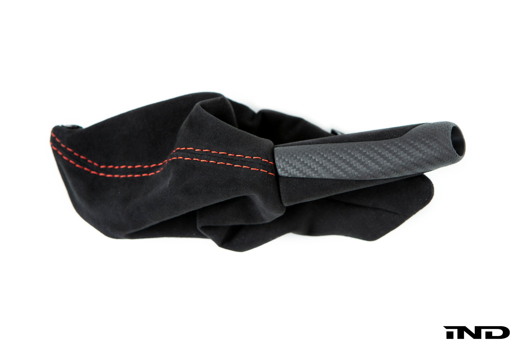 iND f87 m2 matte carbon stitched parking brake handle - iND Distribution