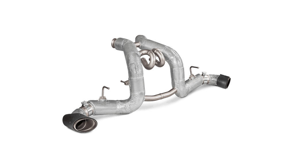 Akrapovic mclaren 540c 570s spider 570gt slip on exhaust system w carbon tail pipe set titanium - iND Distribution