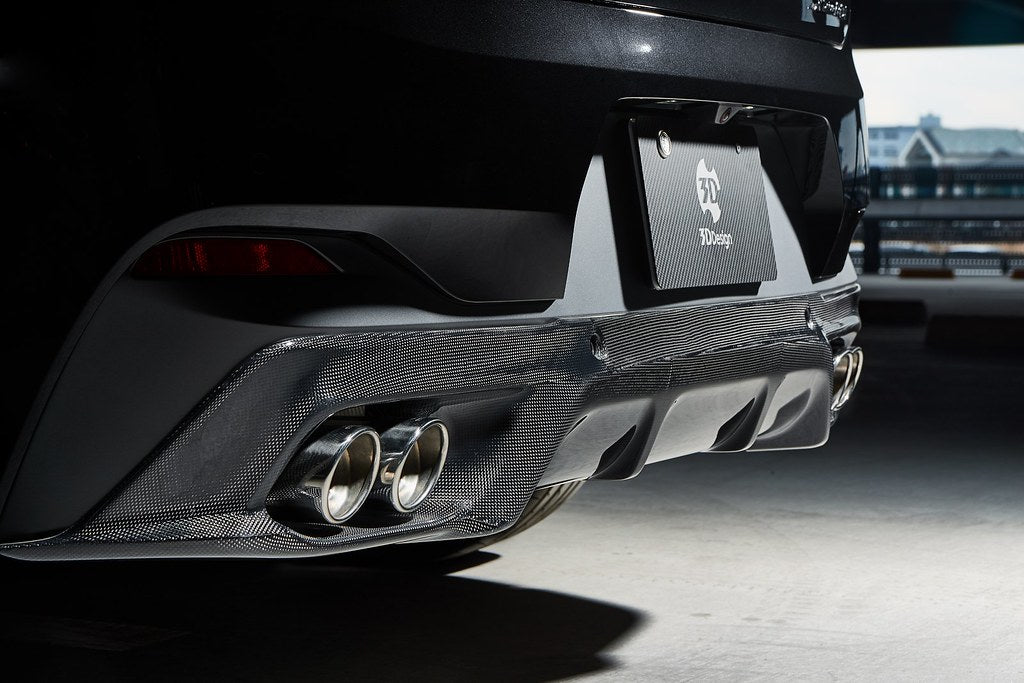 3D Design F39 X2 M-Sport X Carbon Rear Diffuser - 4 Tip
