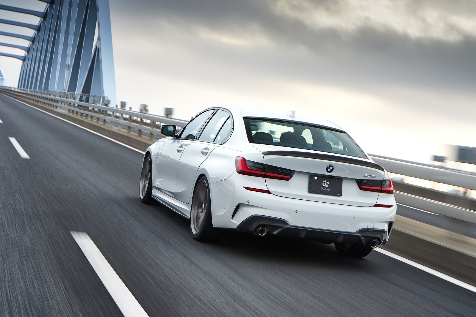 3d design g20 3 series m sport carbon rear diffuser - iND Distribution