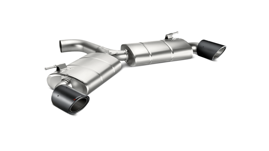 Akrapovic golf gti mk7 fl 169kw slip on exhaust system w carbon tail pipe set titanium - iND Distribution