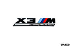 BMW f97 x3m competition trunk emblem gloss black - iND Distribution