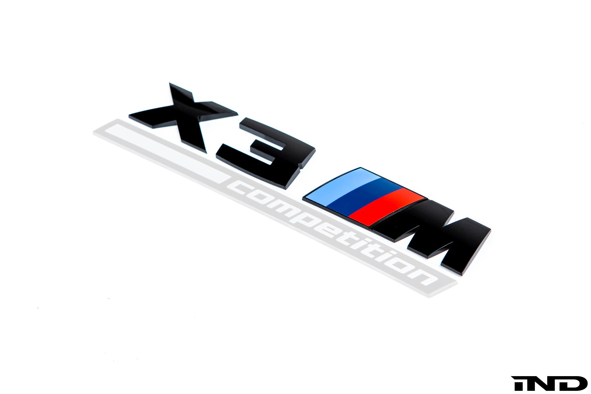 BMW f97 x3m competition trunk emblem gloss black - iND Distribution