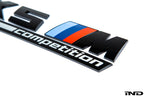 BMW F95 X5M Competition Trunk Emblem - Gloss Black
