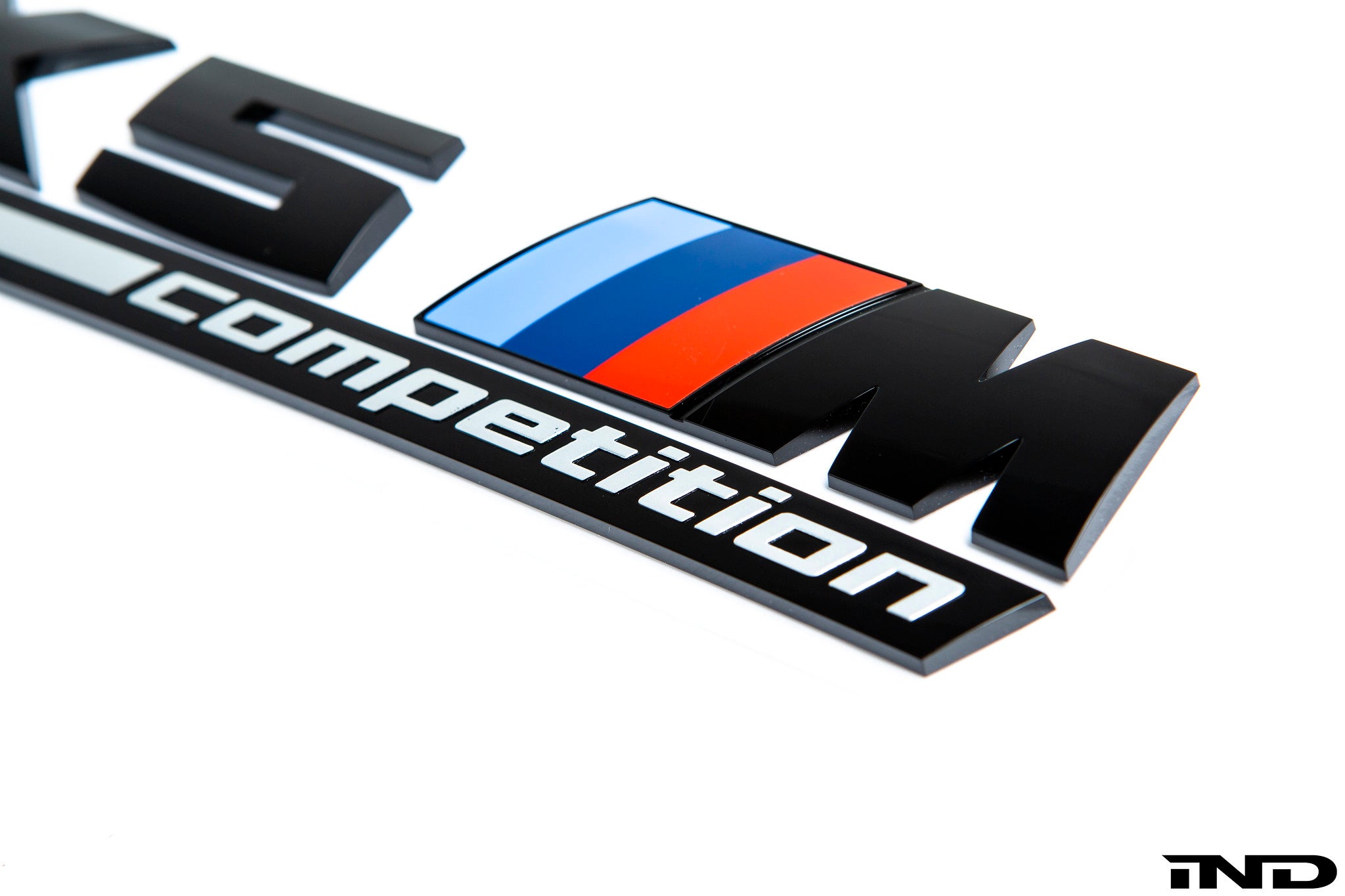 BMW F95 X5M Competition Trunk Emblem - Gloss Black