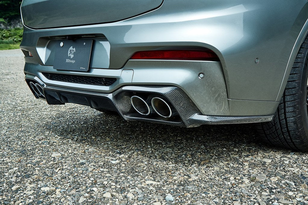 3D Design F98 X4M Pre-LCI Carbon Rear Diffuser