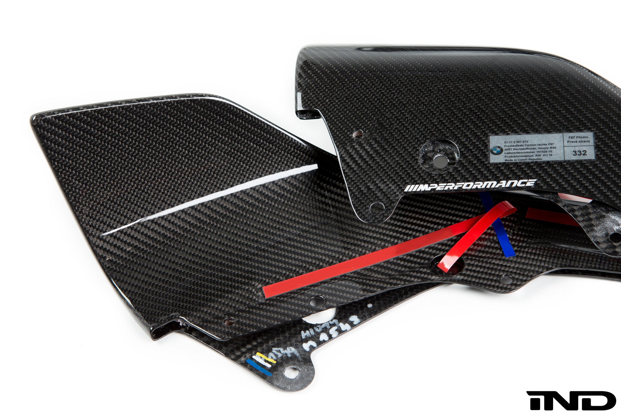 BMW m Performance f87 m2 carbon front winglets - iND Distribution