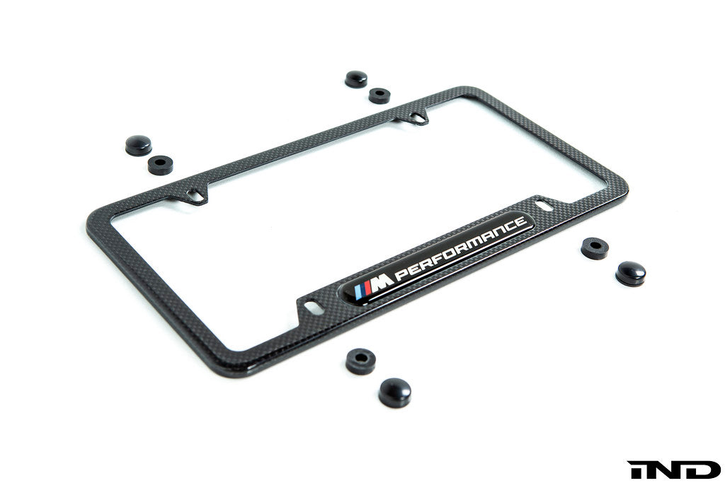 Carbon Fiber Stainless Steel License Plate Frame For BMW M2 M3 M4 - Foto 2