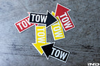 IND Directional Tow Hook Location Decal Set