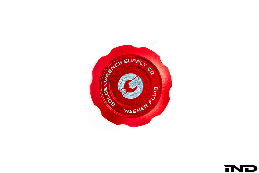 Goldenwrench Blackline Performance BMW M Car F-Chassis Washer Fluid Cap - Edition Red