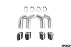 BMW M Performance F9X X5M / X6M Titanium + Carbon Exhaust Tip Set