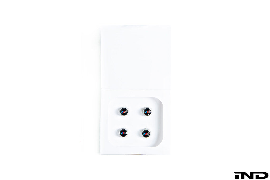 BMW Metal Valve Stem Cap Set - M Logo