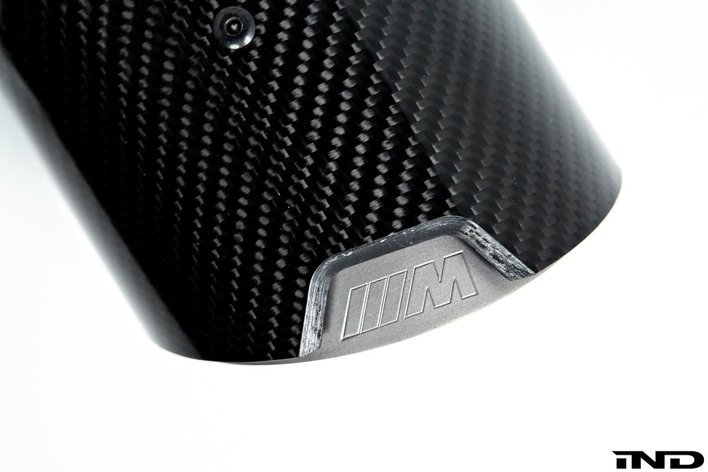 BMW M Performance F9X X5M / X6M Titanium + Carbon Exhaust Tip Set