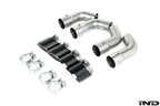 BMW M Performance F9X X5M / X6M Titanium + Carbon Exhaust Tip Set