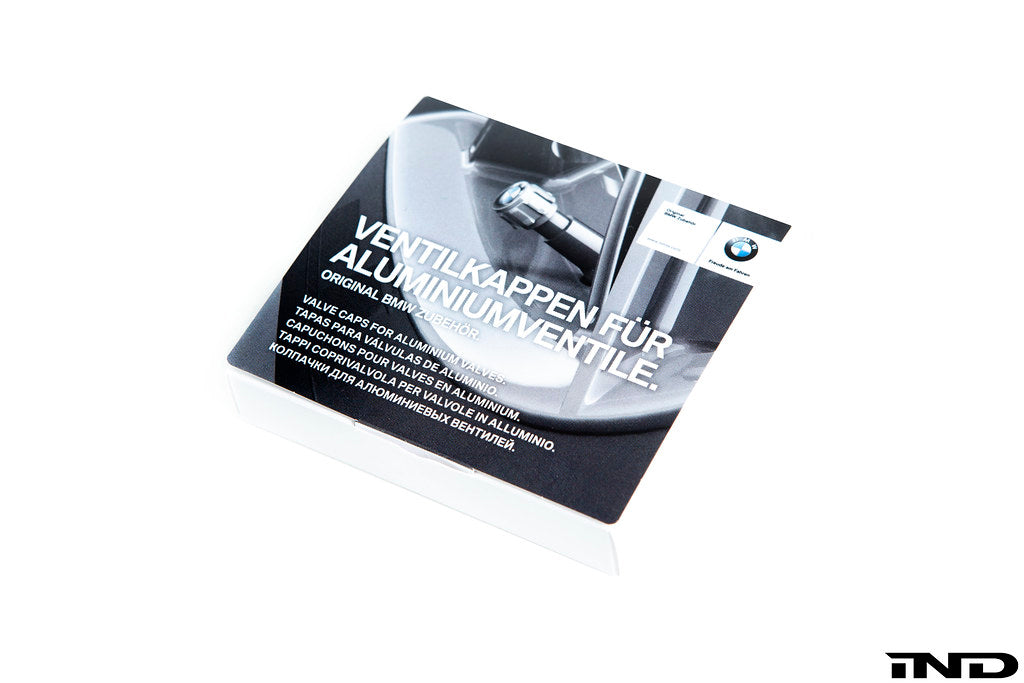 BMW Metal Valve Stem Cap Set - M Logo