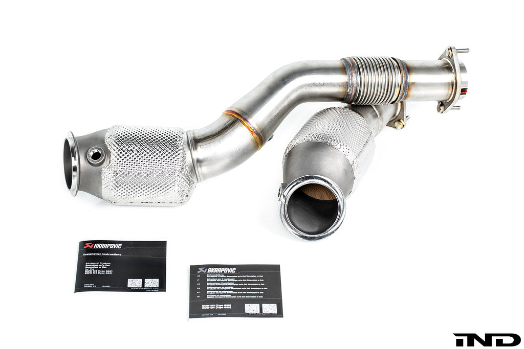 Akrapovic G8X M2 / M3 / M4 Stainless Downpipe Set - Catted