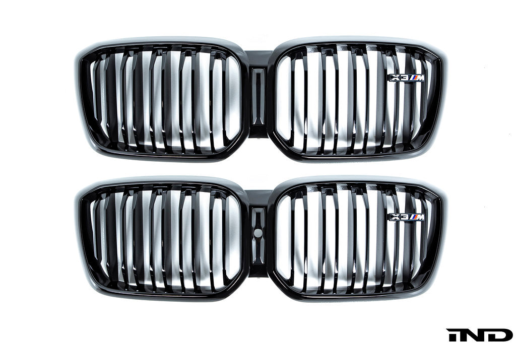 BMW F97 X3M LCI Shadowline Front Grille Set