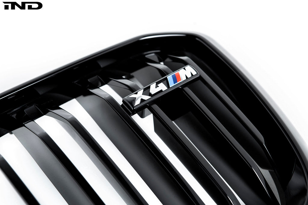 BMW F98 X4M LCI Shadowline Front Grille Set