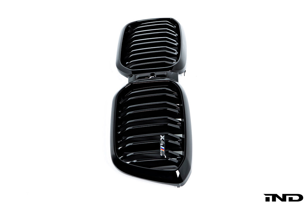 BMW F98 X4M LCI Shadowline Front Grille Set