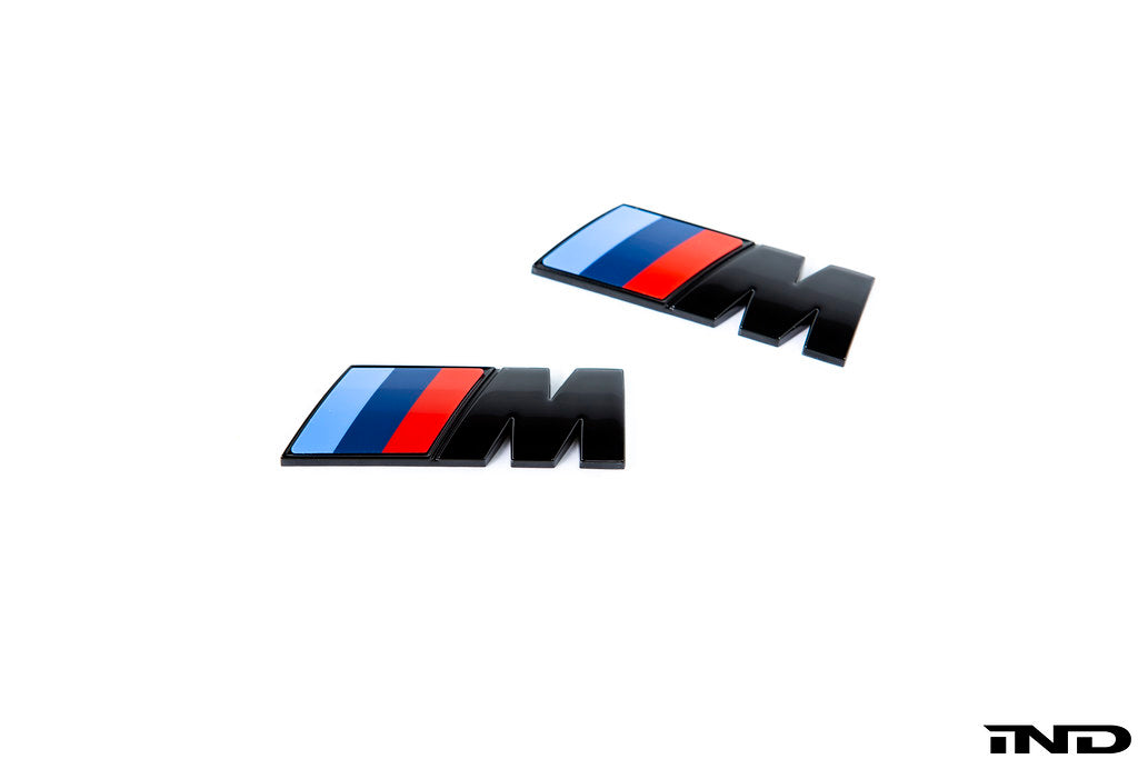 BMW M Fender Emblem Set - Gloss Black