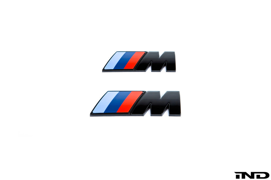 BMW M Fender Emblem Set - Gloss Black