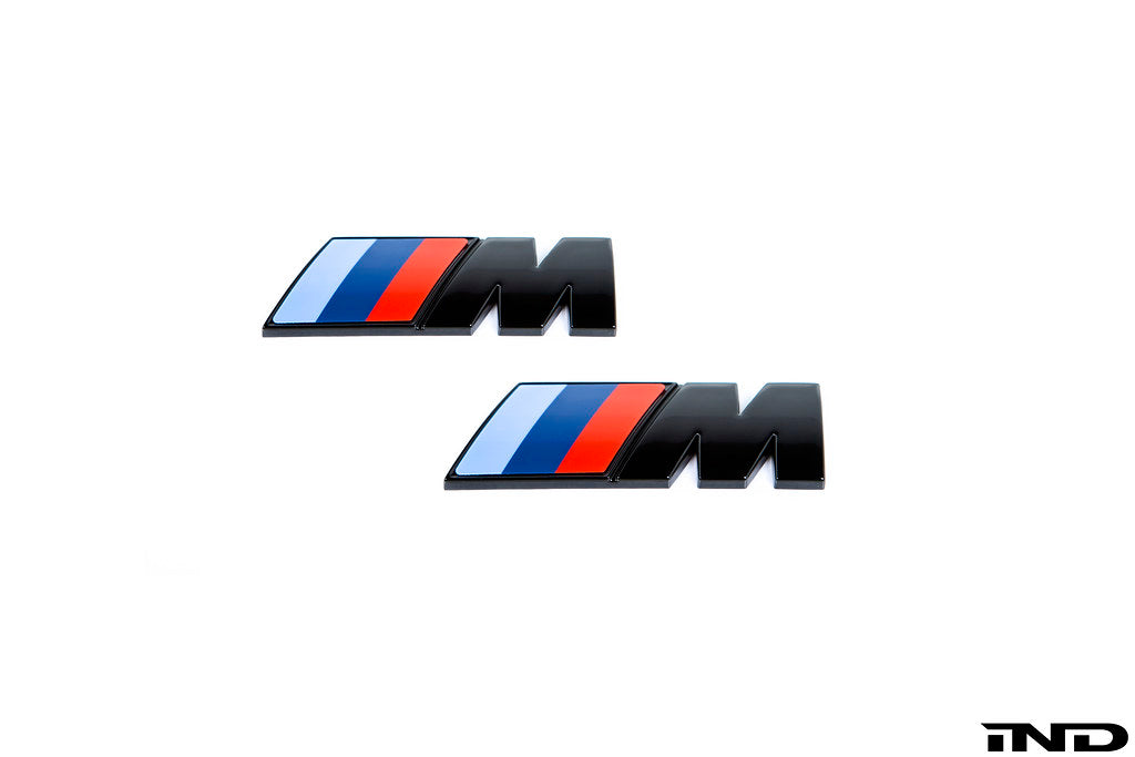 BMW M Fender Emblem Set - Gloss Black