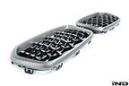 BMW F39 X2 Burnished Aluminum Front Grille Set - Mesh