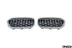 BMW F39 X2 Burnished Aluminum Front Grille Set - Mesh