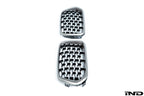 BMW F39 X2 Burnished Aluminum Front Grille Set - Mesh