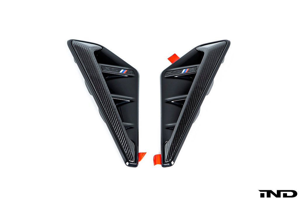 IND F95 Pre-LCI X5M  Carbon Side Grille Set