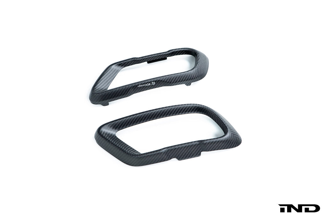 3D Design G0X X5 / X6 / X7 M-Sport Carbon Tail Pipe Trim Set