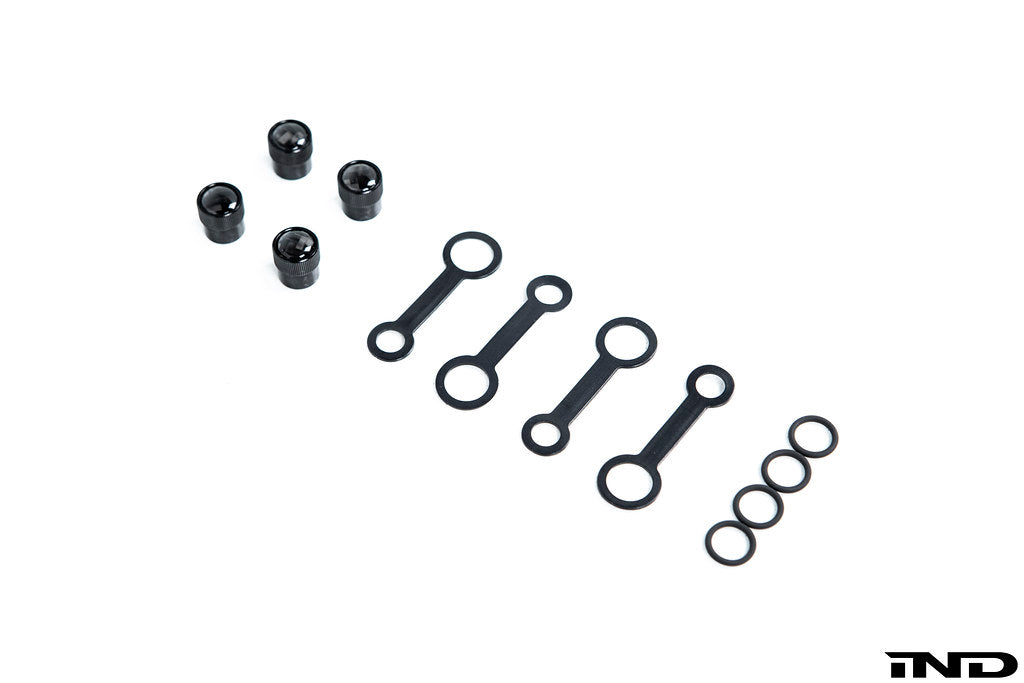 Camisasca Carbon Alloy Valve Stem Cap Set