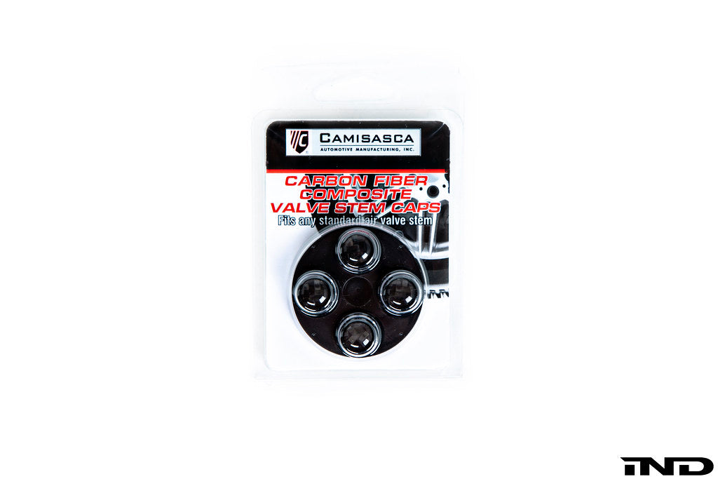Genuine Carbon Fiber Alloy Tire Valve Stem Cap Set | Camisasca Automotive  Online Store