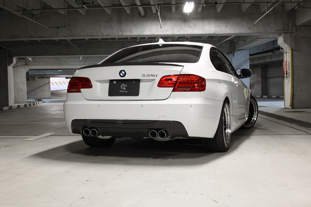 3d design e92 carbon fiber trunk spoiler - iND Distribution