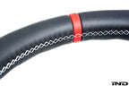 BMW M Performance G-Chassis Steering Wheel - Red Stripe + Silver Grey Stitching