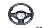 BMW M Performance G-Chassis Steering Wheel - Red Stripe + Silver Grey Stitching