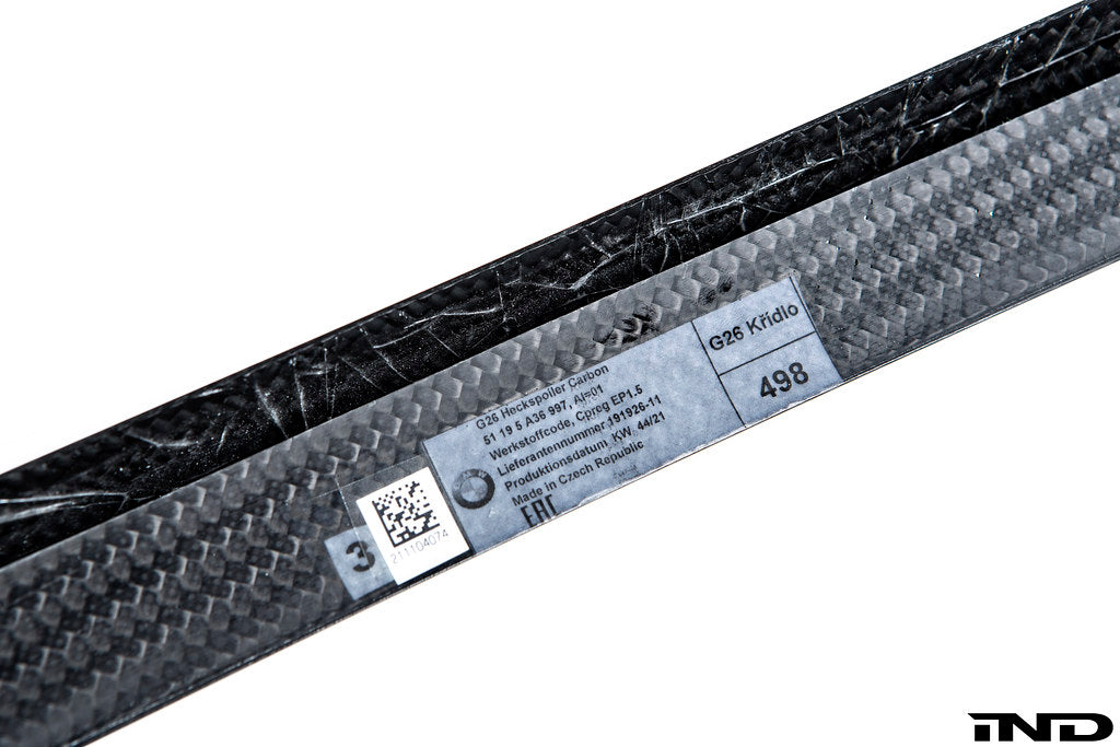 BMW M Performance G26 4-Series Gran Coupe Carbon Trunk Spoiler - Aggressive