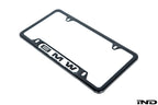 BMW Nameplate Black Stainless Steel License Plate Frame