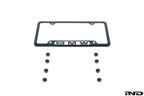 BMW Nameplate Black Stainless Steel License Plate Frame