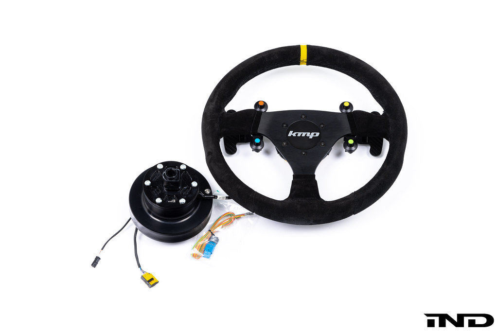 KMP E46 M3 Racing Wheel + Quick-Release Hub Kit - SMG
