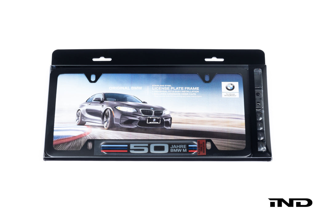 BMW 50th Anniversary M License Plate Frame - iND Distribution