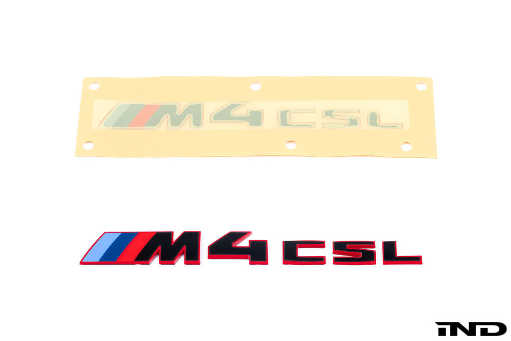 BMW G82 M4 CSL Trunk Emblem