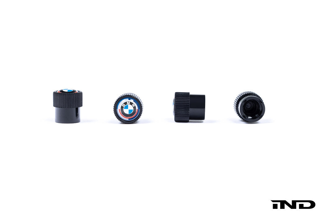 BMW M 50 Year Anniversary Heritage Valve Stem Cap Set - Black