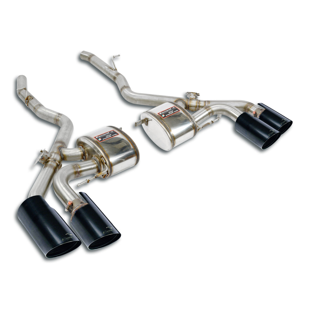 Supersprint BMW G87 M2 Rear Exhaust Right Oo100 - Left Oo100 "Gun Metal Grey", With Valves