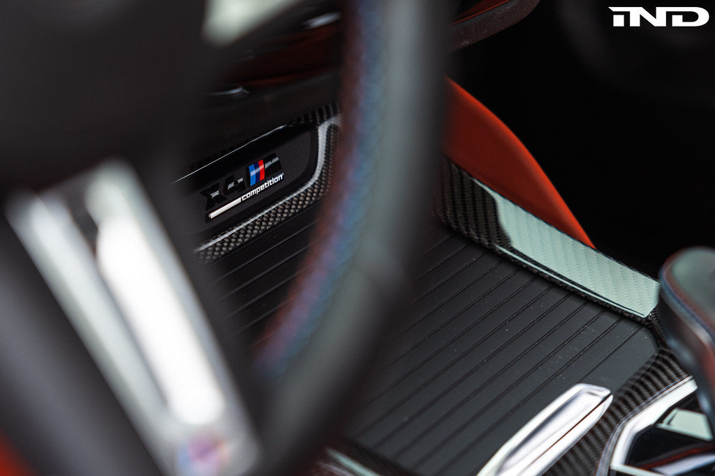 Indiv F97 X3M / F98 X4M LCI Carbon Center Console Trim - LHD