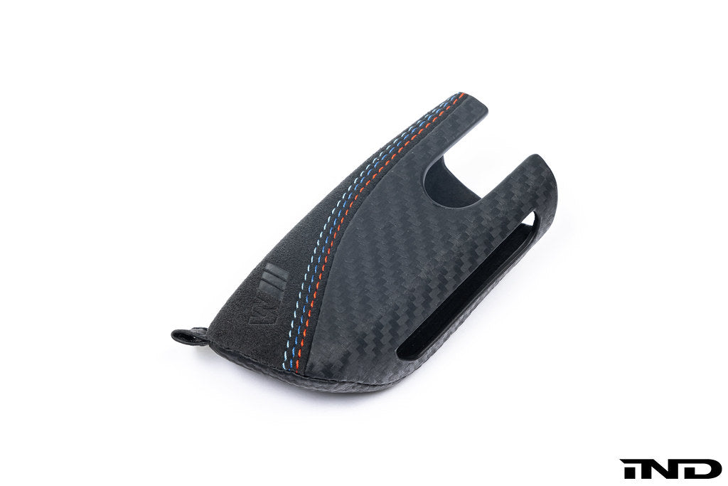 BMW M Performance Carbon with Tri-Color Stitched Alcantara Key