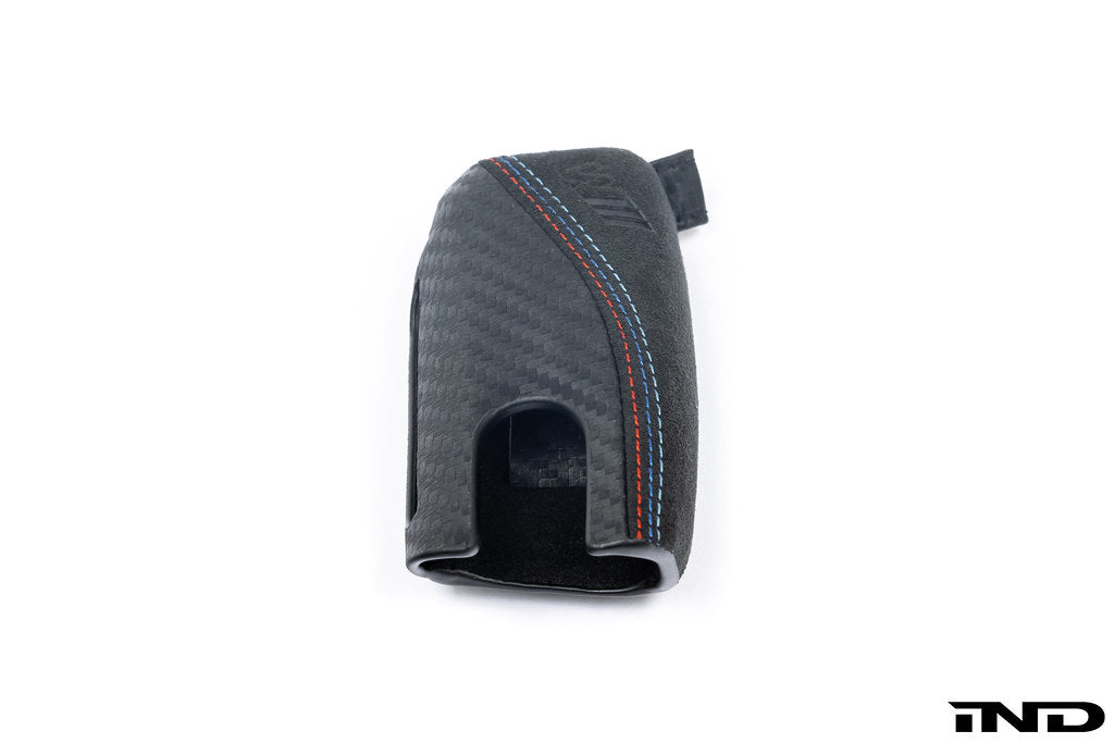BMW M Performance Carbon with Tri-Color Stitched Alcantara Key Case, lifestyle